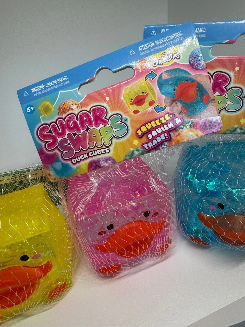 Sugar swap Duck Cube Trio - Yellow, Pink, Blue